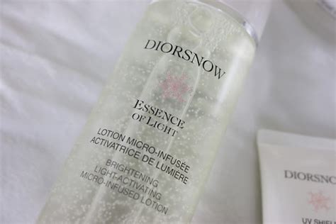 Review, Ingredients: DiorSnow Skincare Line 